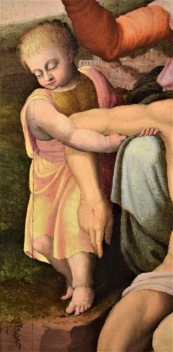 Antiquités - &quot;La Pietà&quot; ècole Romaine du XVIème par Michelangelo Buonarroti